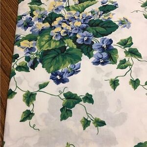 Waverly Floral valence  - Blue and Green 161/2 long 76 in wide 3 inch rod pocket